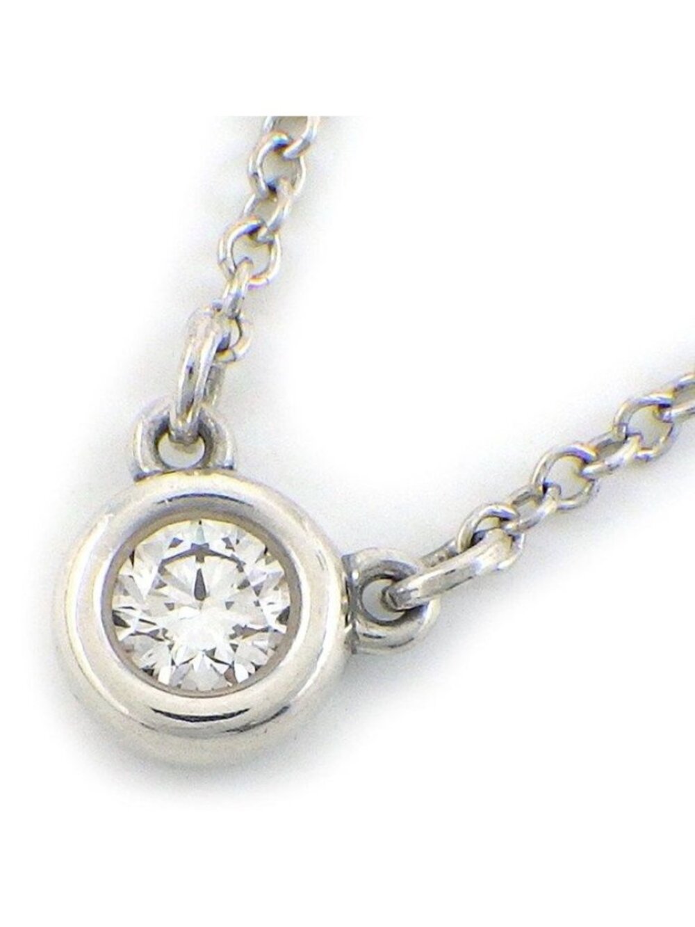 Tiffany & Co Necklace by the Yard 1 Point Diamond
